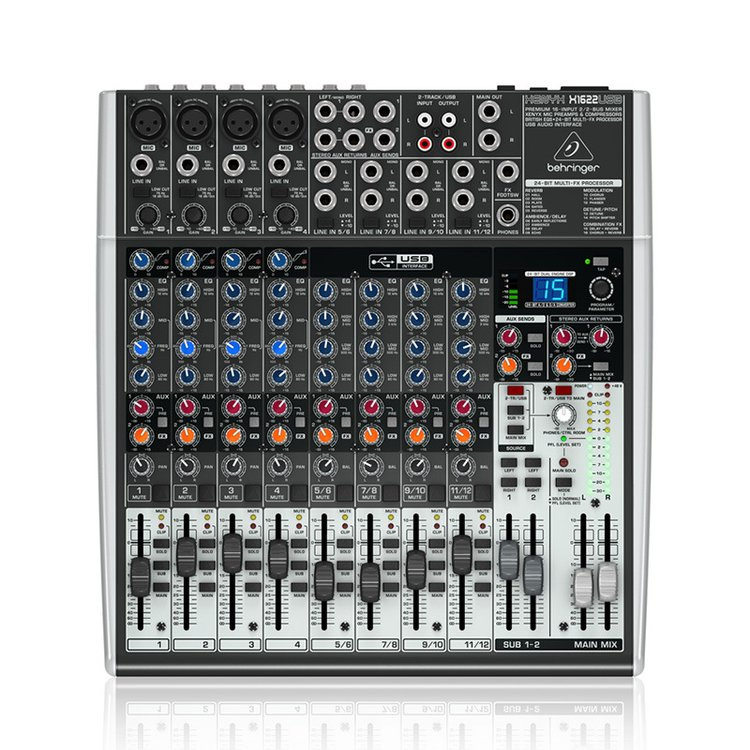 behringerX-1622USB调音台模拟调音台高级4路单声道模拟调音台