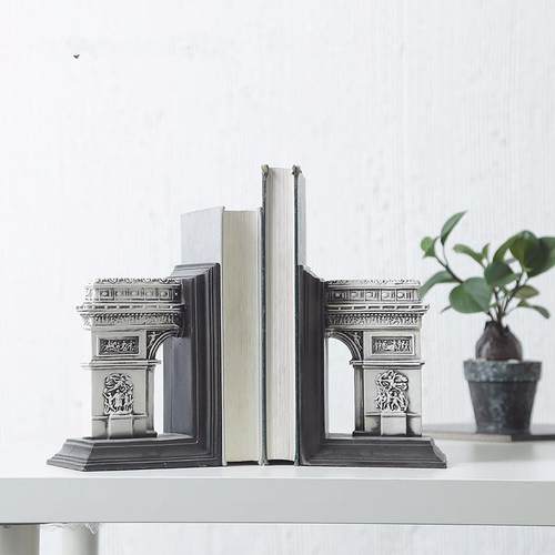 美式古罗马竞技场凯旋门书档书立书靠装饰品
