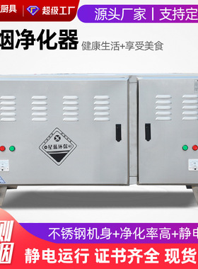 低空油烟净化器 厨房餐厅酒店用油烟净化设备 商用油烟净化器