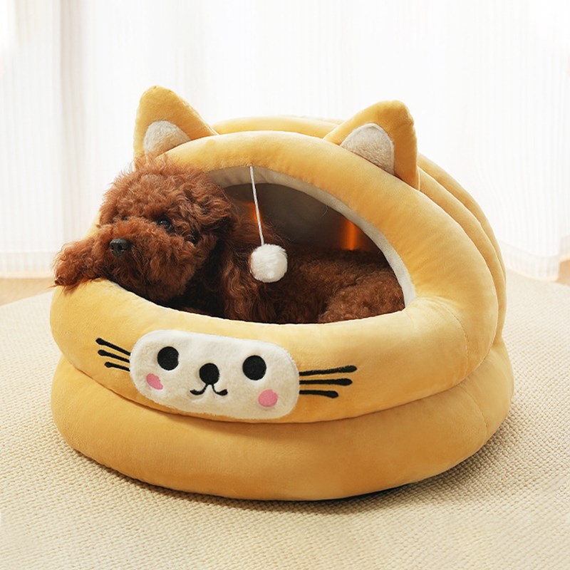 半封闭宠物窝房子猫窝冬天保暖四季通用笼子加厚猫咪屋可拆洗狗窝