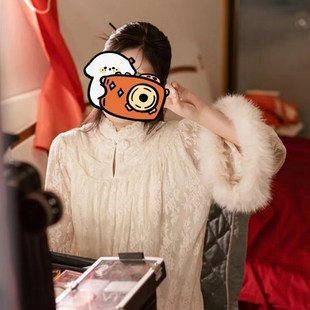 新中式晨袍新娘高级感秋冬白色连衣裙女国风结婚敬酒服蕾丝裙子