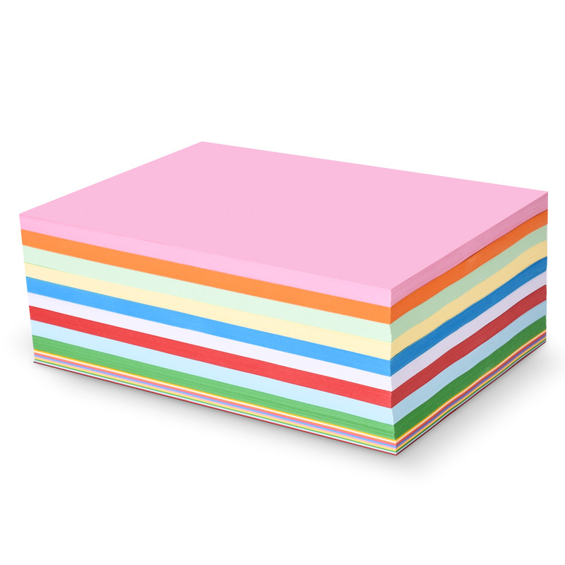 办公用纸80克加厚A4彩色复印纸打印白纸粉红纸混色100张包邮