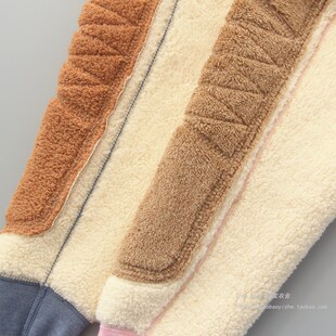 儿童护膝保暖裤内穿冬季校服神器男童加绒加厚秋裤女童羊羔毛棉裤