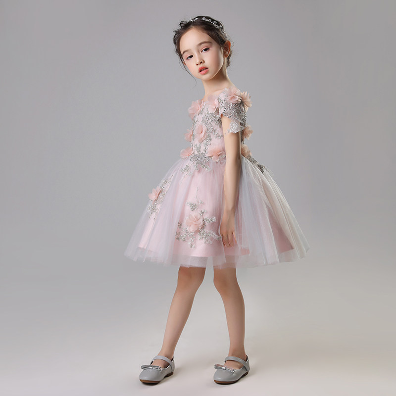 女童婚纱公主裙蓬蓬纱儿童一字肩生日晚礼服小花童钢琴演出服洋气,童装/婴儿装/亲子装,儿童礼服,淘宝优惠券,粉丝福利购,淘宝优惠卷