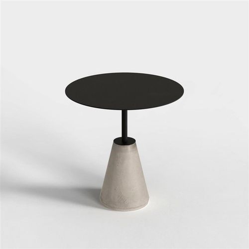 水泥茶几边几角个性创意艺术简约北欧混凝土咖啡厅奶茶店铁艺圆桌