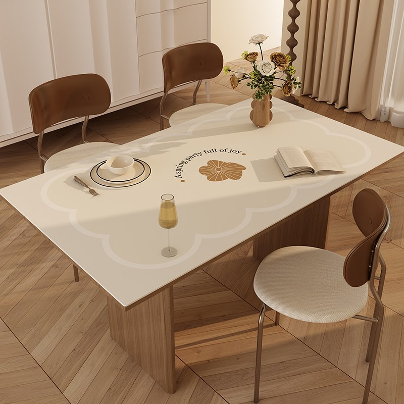 2024新款桌布免洗防油防水pvc餐桌垫轻奢高级感桌面垫茶几垫台布