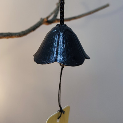 平安喜乐铸铁风铃挂件装饰品阳台吊件户外民宿露营日式古风铃铛