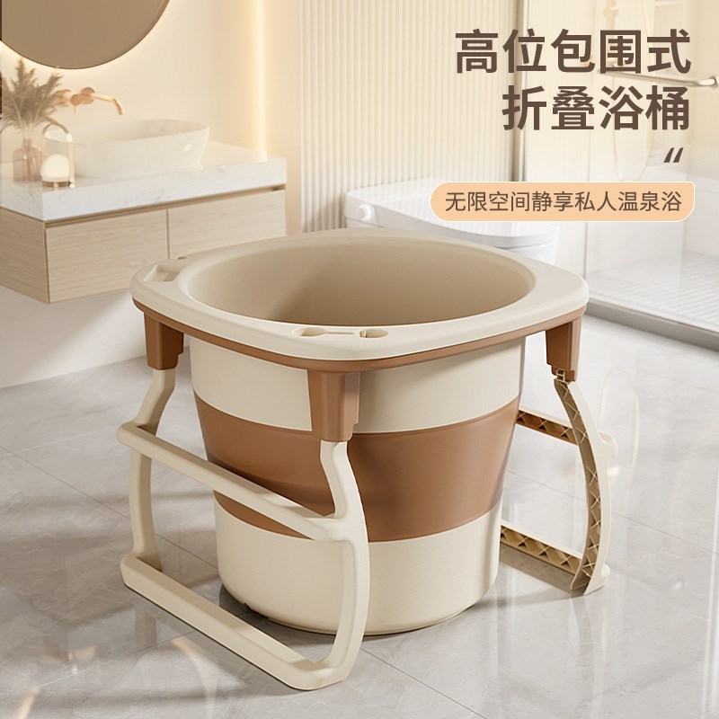 折叠泡澡桶成人家用洗澡盆儿童加大沐浴缸婴儿游泳池保温大人浴桶