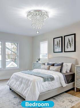 2320跨吸境直轻奢简约风LE供D廊玄关走灯过道灯亚马逊110V水晶顶