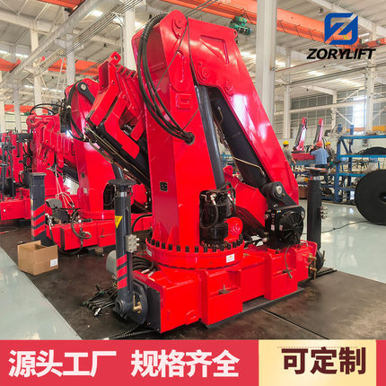 可定车载折臂吊液压折叠臂起重机随车吊10吨15吨16吨铰接式折臂吊
