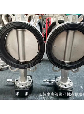 D371J-16P涡轮无销板对夹蝶阀 涡轮半衬胶2205板蝶阀 CF8材质