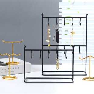 创意钥匙收纳挂架创意铁艺首饰架耳环展示架首饰收纳架