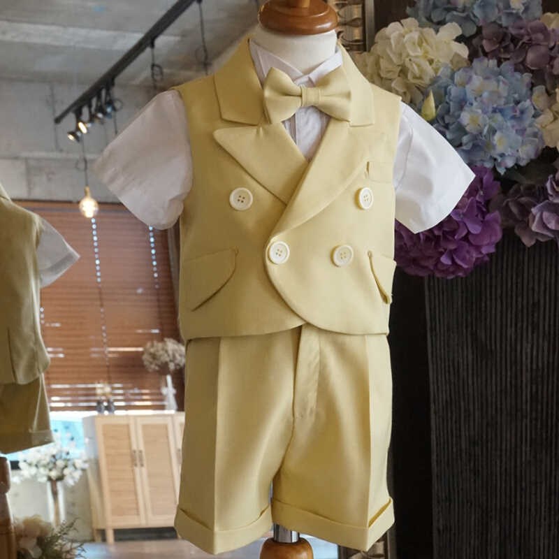 儿童西装套装男童礼服燕尾服男宝宝周岁生日演出服小提琴英伦风新