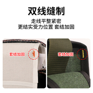 戴小包加厚特大号水电工木工收纳工具包帆布多功能加大空间双道