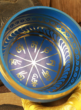 梵木果颂钵尼泊尔颂钵铜钵佛音碗磬钵冥想钵钵盂转经碗唱歌碗摆件