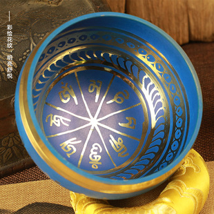 梵木果颂钵尼泊尔颂钵铜钵佛音碗磬钵冥想钵钵盂转经碗唱歌碗摆件