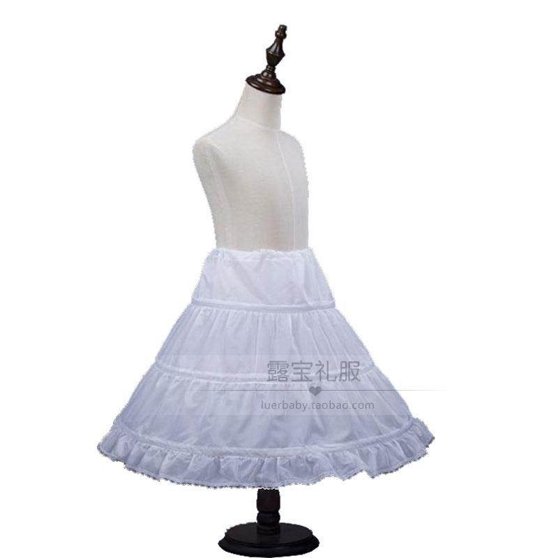 儿童衬裙半身裙夏女童裙撑儿童蓬裙公主婚纱礼服撑裙女童裙撑童装
