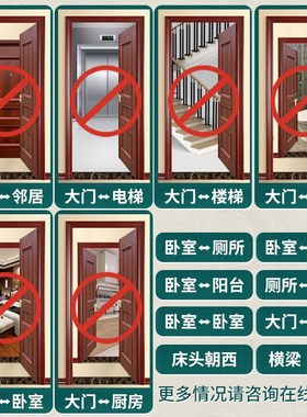 五帝钱门对门吉祥结隐形门贴葫芦大门对邻居门挂件门神金属手机贴