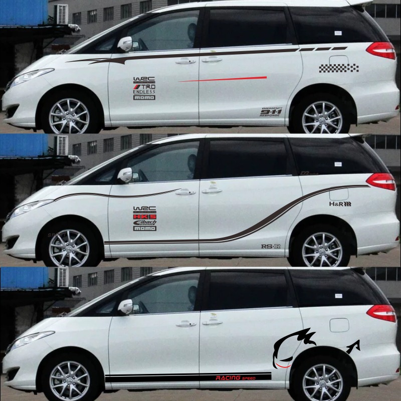 商务车改装专用全车贴纸比亚迪M6奇瑞V5腾翼V80车身腰线拉花彩贴