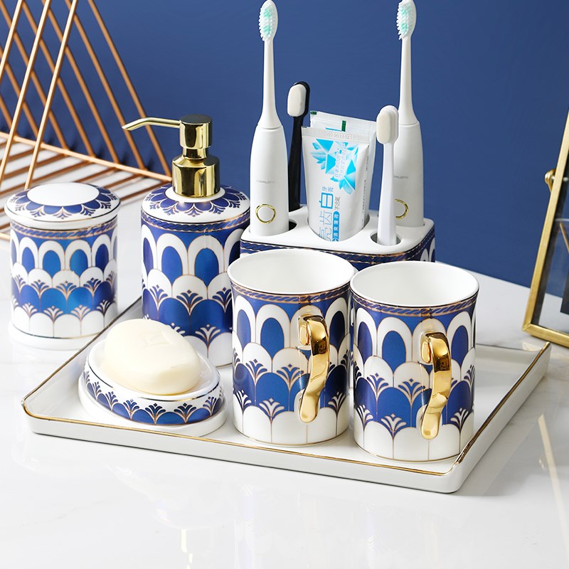 陶瓷漱口杯情侣套装北欧创意家用牙刷杯骨瓷洗漱杯刷牙杯子牙缸杯