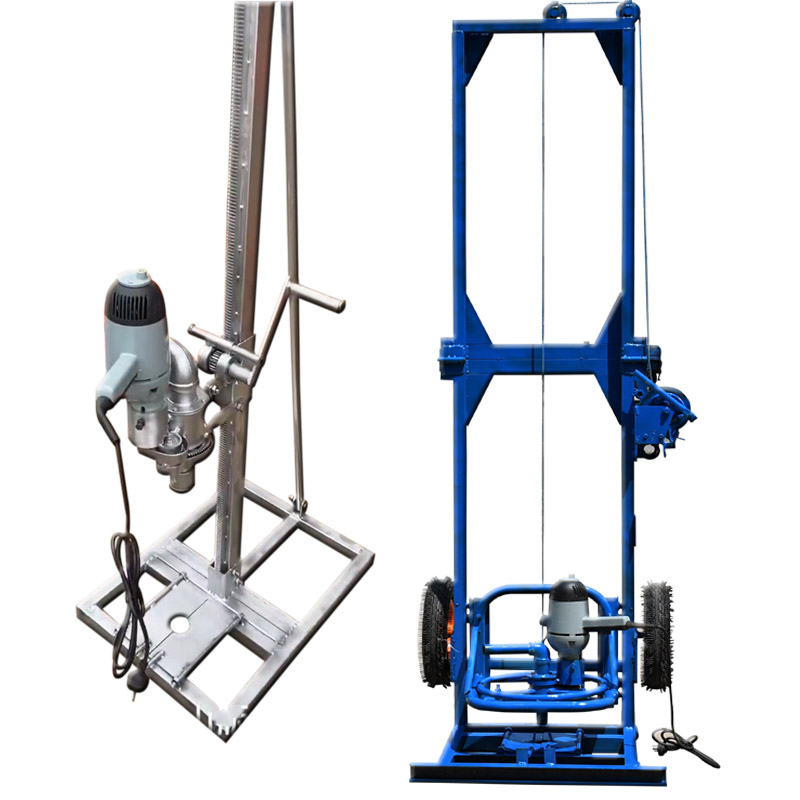 便携2000W锯齿条架子电动打井钻井机2000W大功率家用小型挖井设备