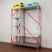 简易衣柜不锈钢布衣柜布艺经济型组合衣橱双人布柜折叠钢架挂衣柜