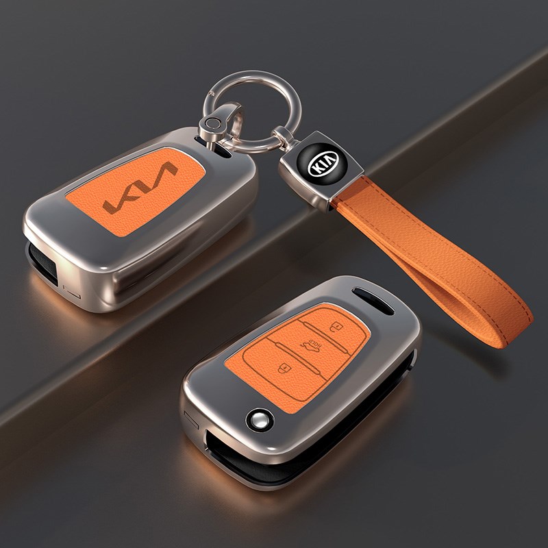 起亚k3钥匙套智跑k5/k2/kx3/k4/kx5奕跑福瑞迪金属壳包扣汽车用品