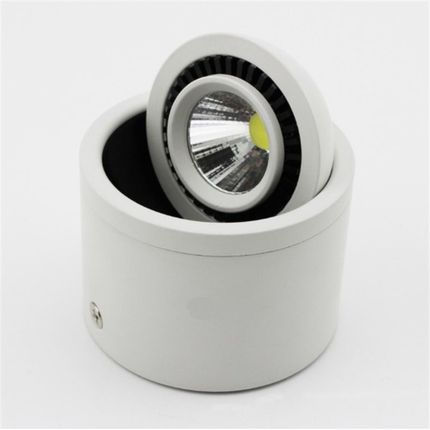 LED太极明装筒灯 COB 万向调节3W  5W 7W 12W 15W 背景墙天花射灯