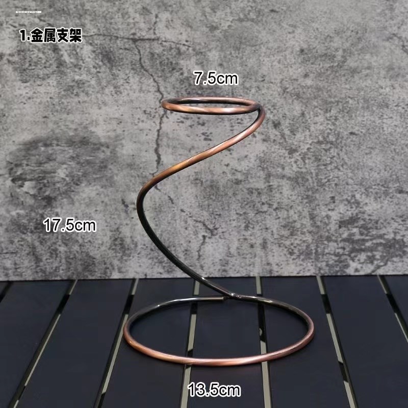 咖啡手冲滤杯支架陶瓷滤杯玻璃壶橙色手冲套装配套器具家用单人夏