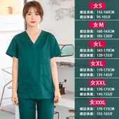 纯棉隔离工作服分体套装 洗手衣手术室女医生短袖 刷手长袖 薄款 夏季