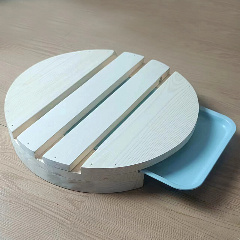 实木花架底座托盘接水盘桌面矮托架落地花架花盆托盘木质圆形方形