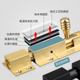 插销 防盗门闩门扣门栓明装 免打孔插销锁不锈钢锁扣老式 门锁粘贴式