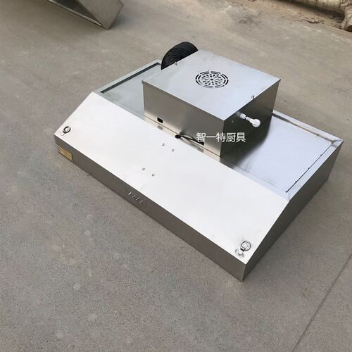 不锈钢烟罩带风机商用排烟机大功率风力强烟罩一体机饭店用