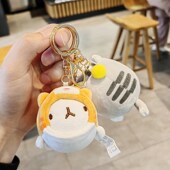 可爱毛绒背包学生挂件解压钥匙扣创意精致个性 挂饰少女心男女礼物