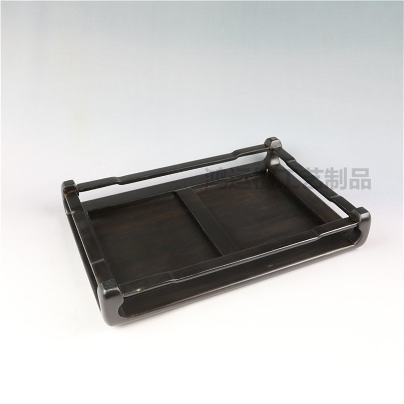 紫光檀明式长方底座 摆件茶壶玉石盆景花瓶古玩木雕底座榫卯结构