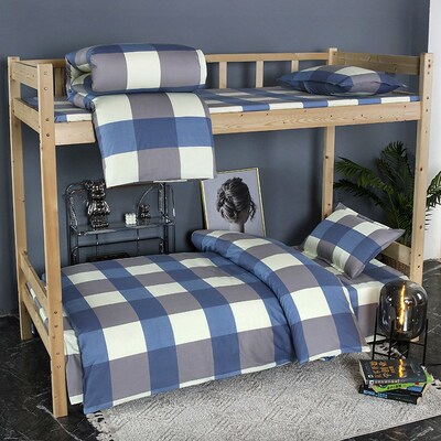 北京地区学生宿舍三件套被套纯棉全棉六件套床单单人寝室床上用品