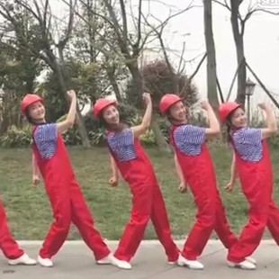 咱们工人有力量演出石油纺织工人演出服背带裤工人服劳动者之歌服