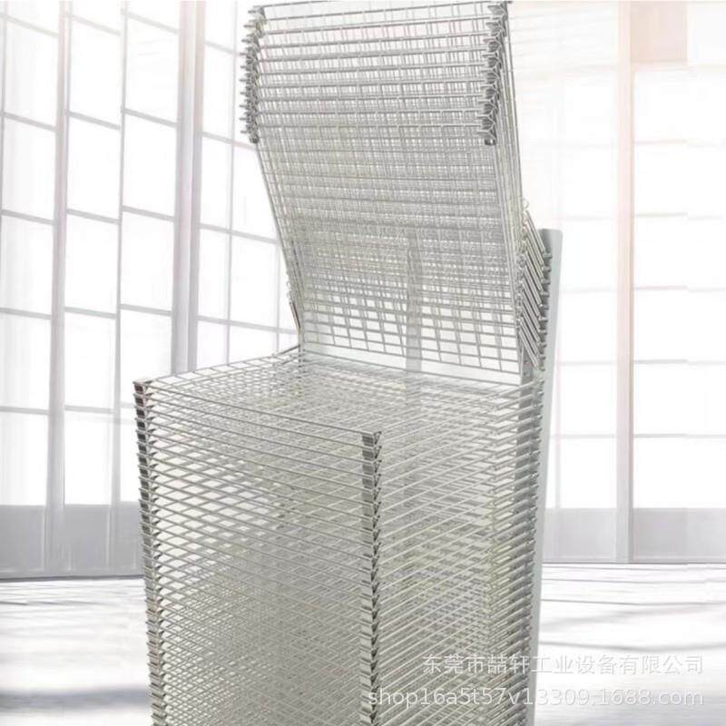 PCB不锈钢千层架 晾干仓储周转丝网印刷干燥翻转移动线网车