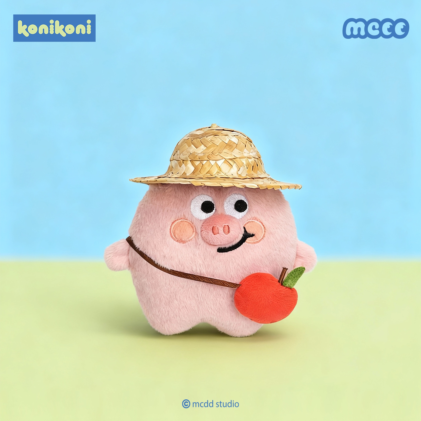 konikoni小猪培根毛绒挂件正版公仔玩偶钥匙扣书包包挂饰可爱玩具