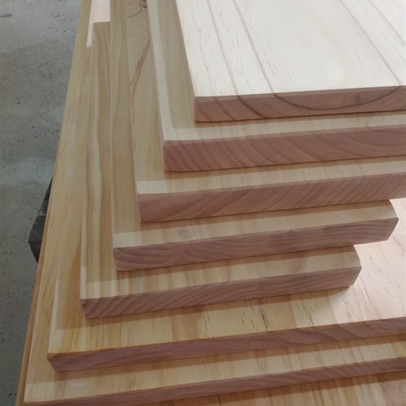 纯实木吧台板台面餐桌面大木板工作台飘窗板写字台板松木隔板定制