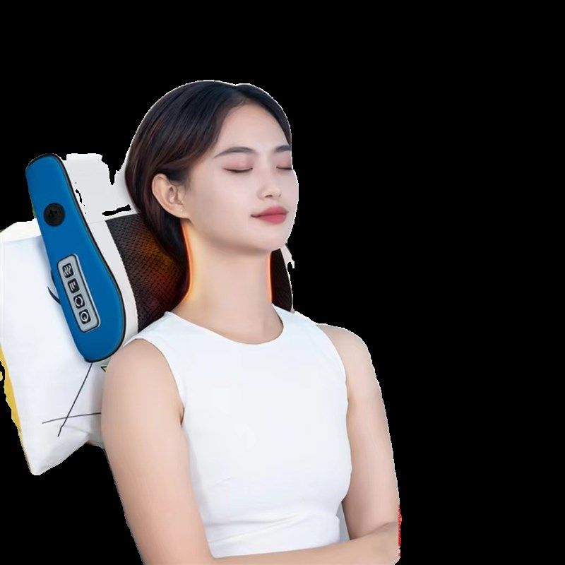 按摩枕家用颈椎颈肩多功能腰部背部全身揉捏靠垫电动仪颈部按摩器