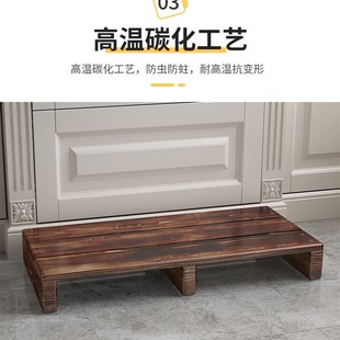 实木脚踏搁脚凳阳台增高架浴室厨房防滑垫儿童脚踏家用电器增垫板