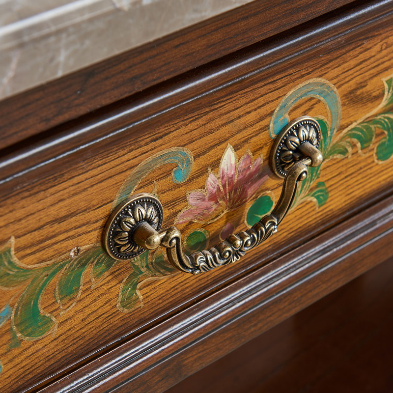 欧美式家具衣柜门把手青古铜色雕花抽屉拉手书柜电视柜餐边柜斗柜