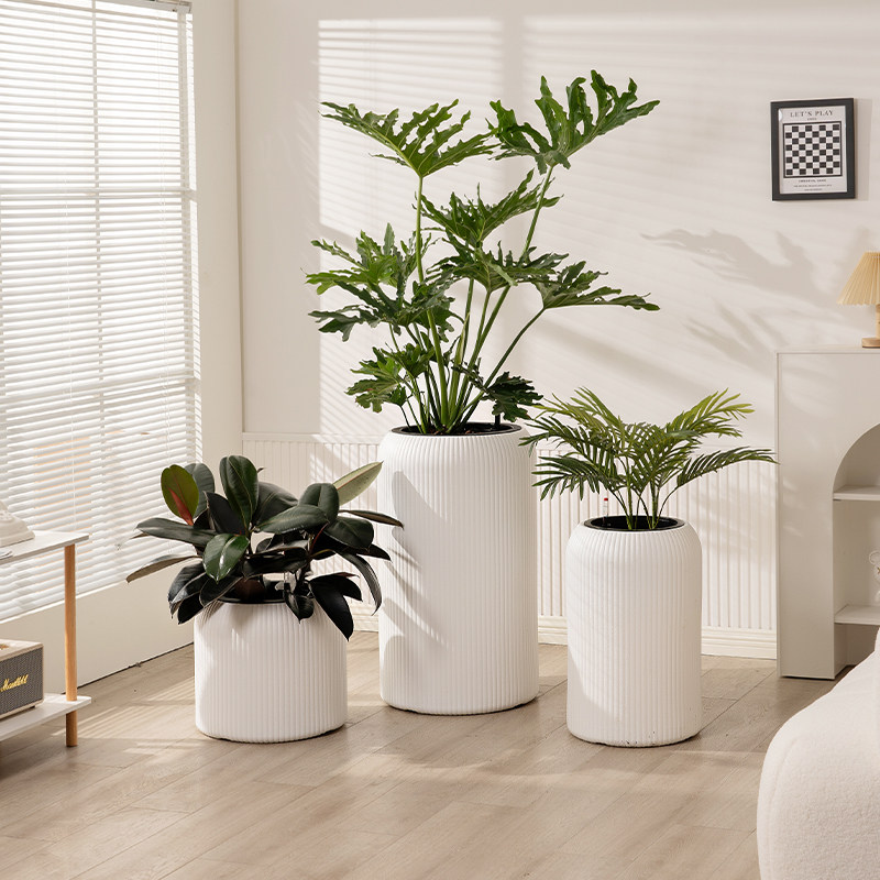 竖条花盆特大号月季大口径盆栽加厚落地盆塑料庭院大堂走廊花卉盆,鲜花速递/花卉仿真/绿植园艺,花盆,淘宝优惠券,粉丝福利购,淘宝优惠卷