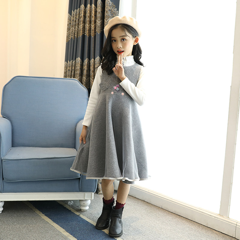女童毛呢背心裙秋冬装新款红色儿童公主洋气马甲裙子中大童连衣裙,童装/婴儿装/亲子装,连衣裙,淘宝优惠券,粉丝福利购,淘宝优惠卷