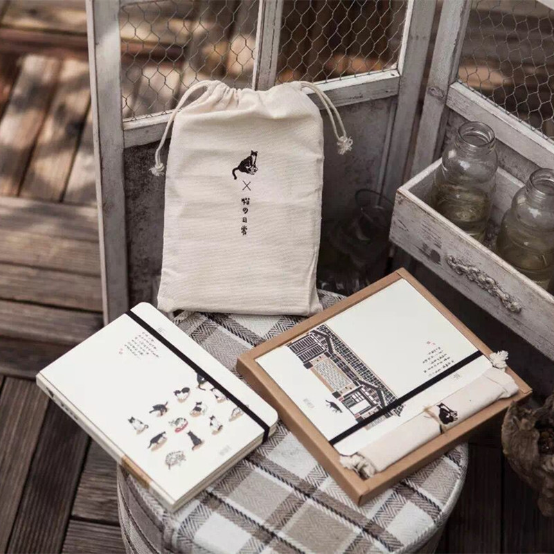 微本礼盒手帐本套装包背裸装本绑带 伴手礼 文艺布袋笔记本子32k