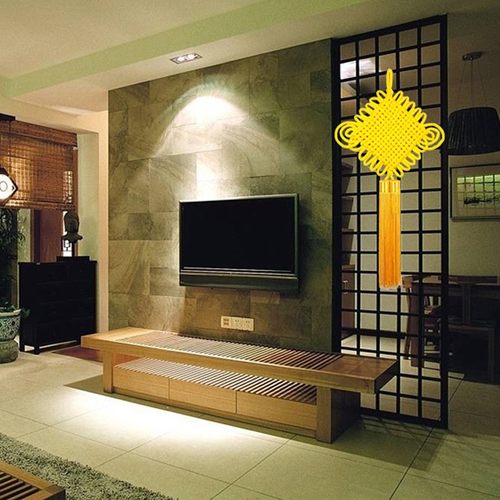 中国结挂件客厅大号黄色家居乔迁装饰平安节挂饰新款手工福字门上