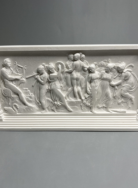 舞蹈的缪斯女神精美立体浮雕石膏像装饰桌面扩香摆件景区民宿礼品