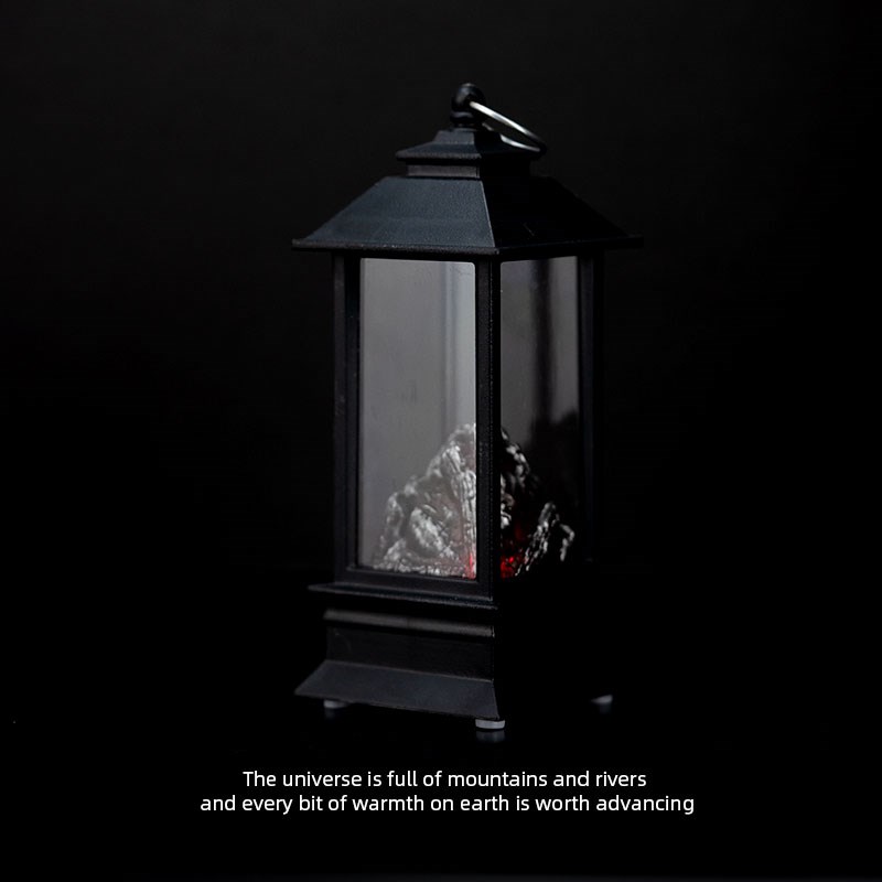 就一分钟!没事做买个火焰灯 秋冬氛围灯小夜灯软装燃烧的壁炉