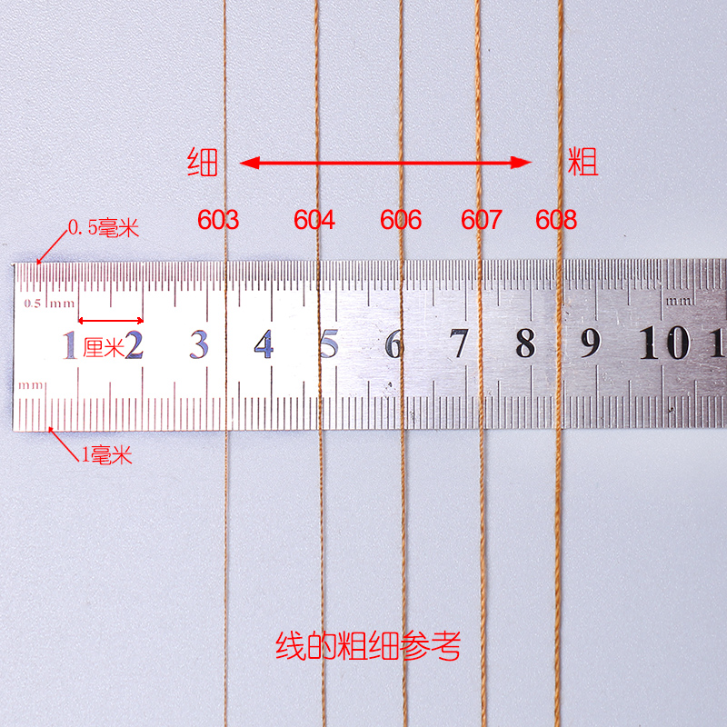 牛仔线中粗缝纫线宝塔线强力服装线彩色606粗线牢固手缝线203棉线